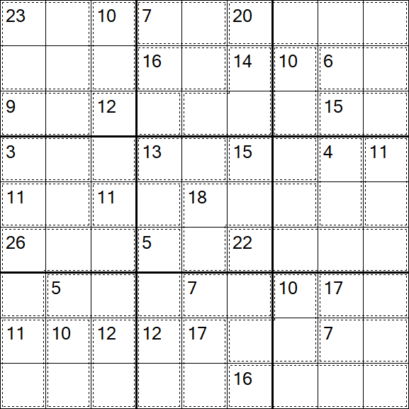 Killer Sudoku - Hard