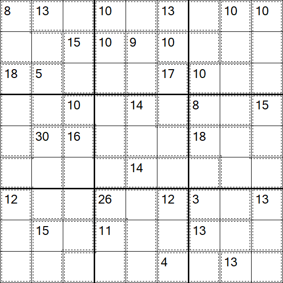 Killer Sudoku - Hard