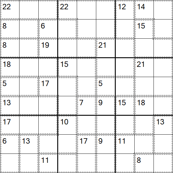 Killer Sudoku - Hard
