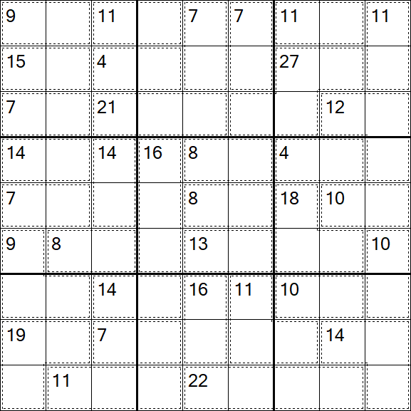 Killer Sudoku - Hard