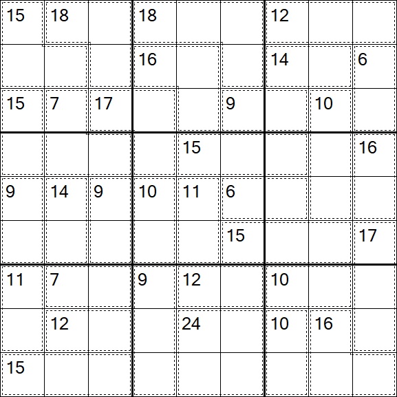 Killer Sudoku - Hard