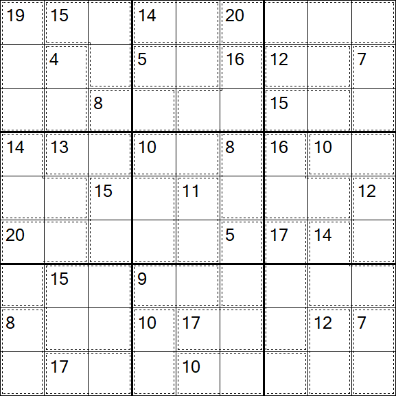 Killer Sudoku - Schwierig