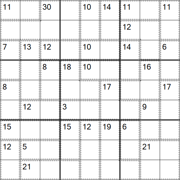 Killer Sudoku - Difícil