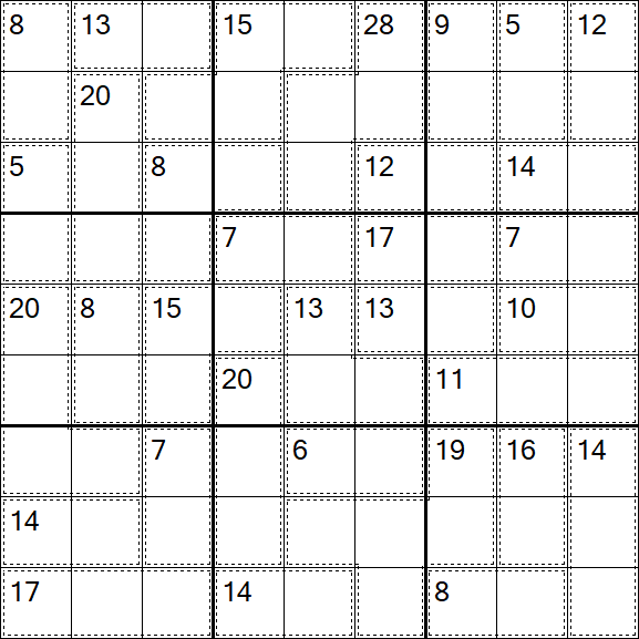 Killer Sudoku - Difícil