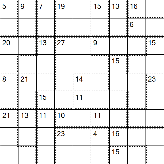 Killer Sudoku - Difícil