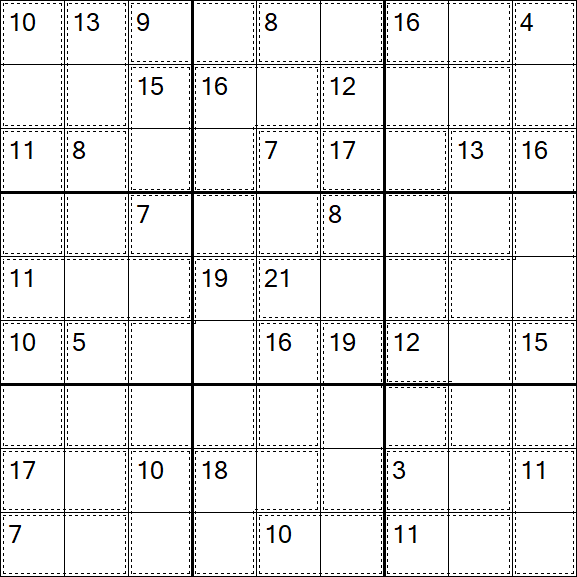 Killer Sudoku - Schwierig