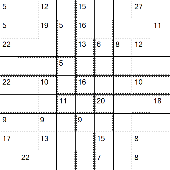 Killer Sudoku - Schwierig