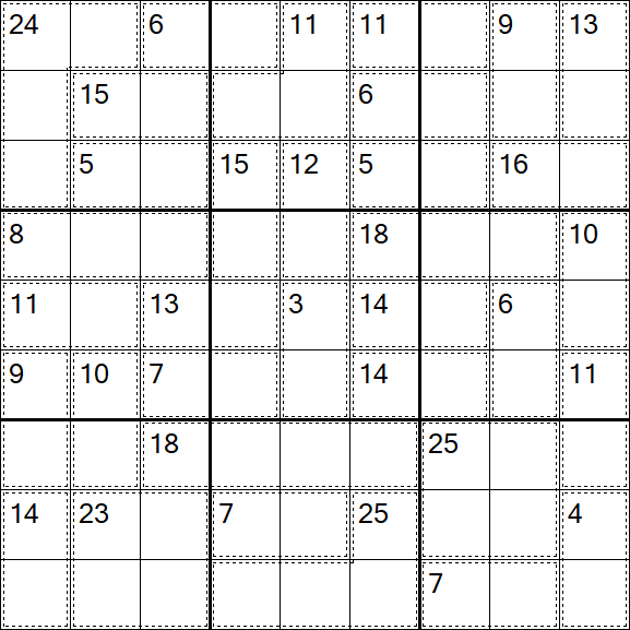 Killer Sudoku - Difícil