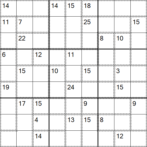 Killer Sudoku - Difícil