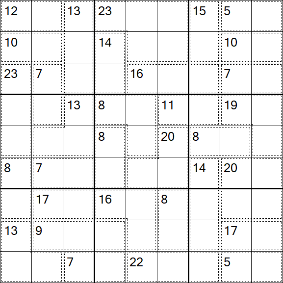 Killer Sudoku - Difficile