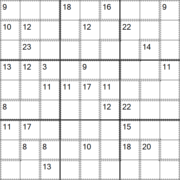 Killer Sudoku - Hard