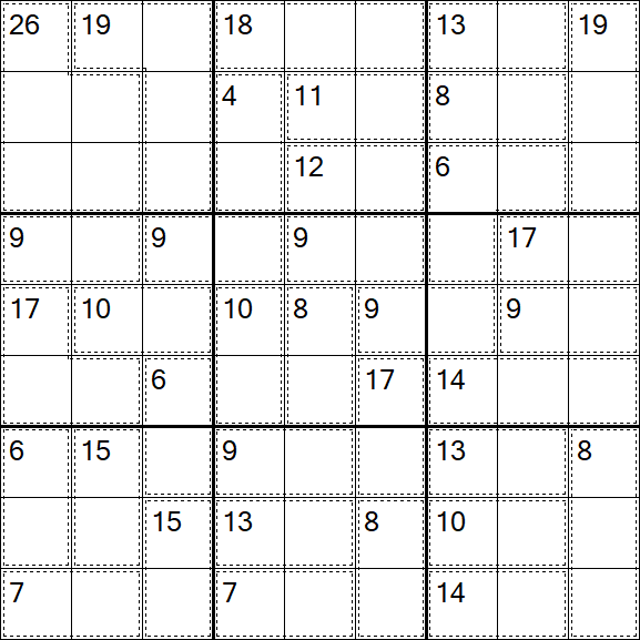 Killer Sudoku - Hard