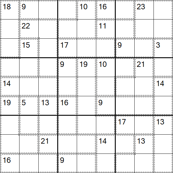 Killer Sudoku - Hard