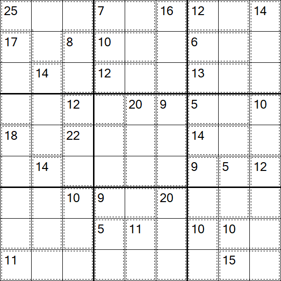 Killer Sudoku - Hard