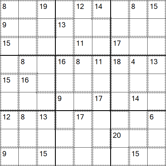 Killer Sudoku - Difficile