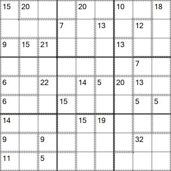 Killer Sudoku - Difficile