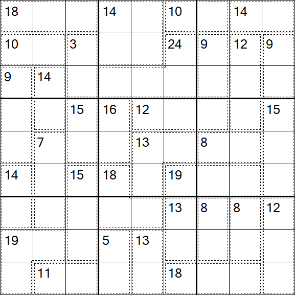 Killer Sudoku - Difficile