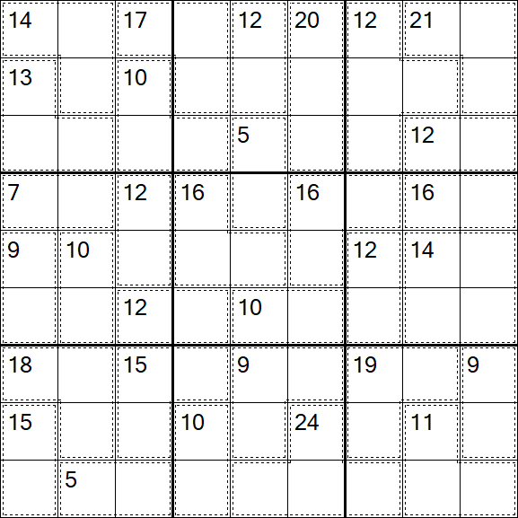 Killer Sudoku - Difficile