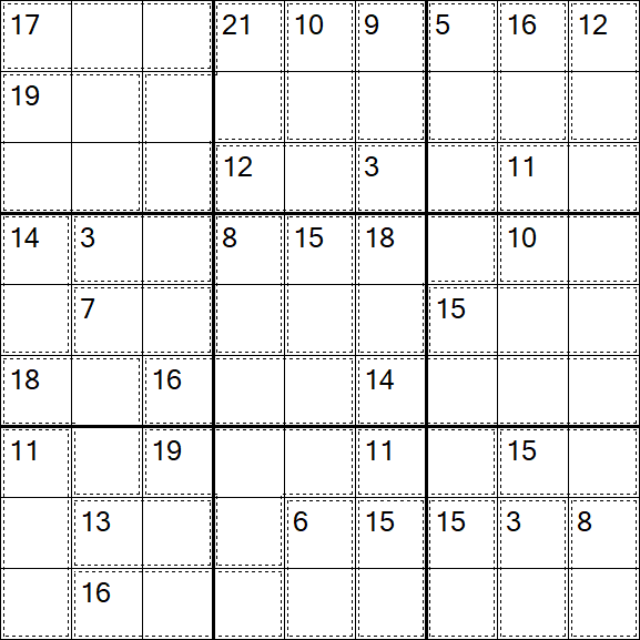 Killer Sudoku - Difficile