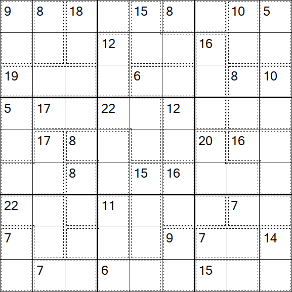 Killer Sudoku - Hard