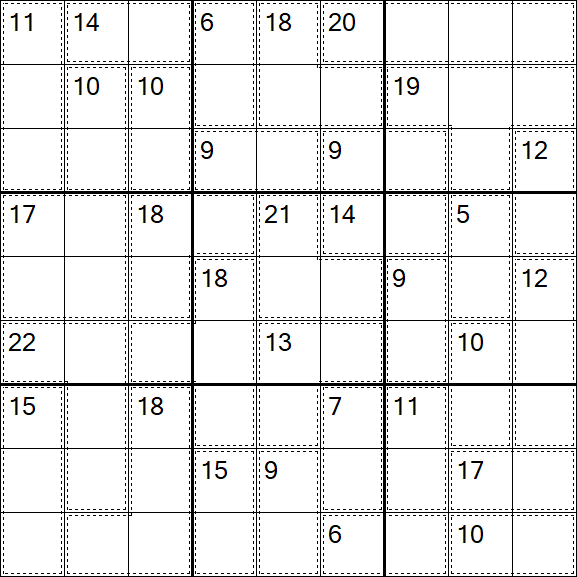 Killer Sudoku - Hard