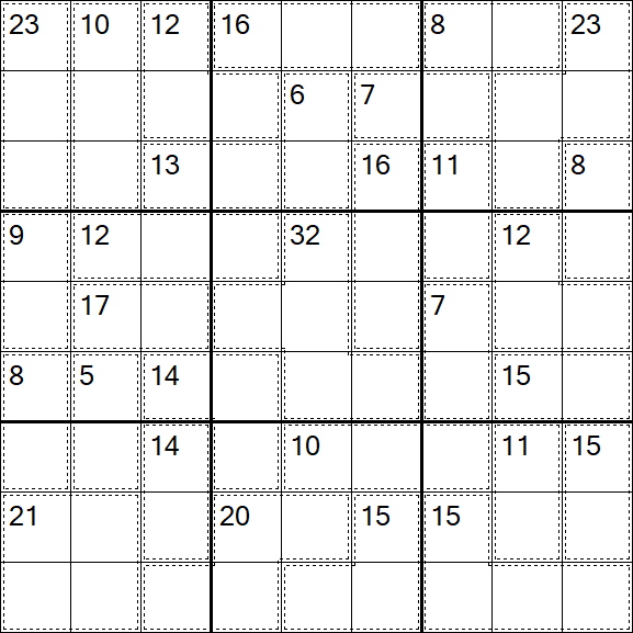 Killer Sudoku - Hard