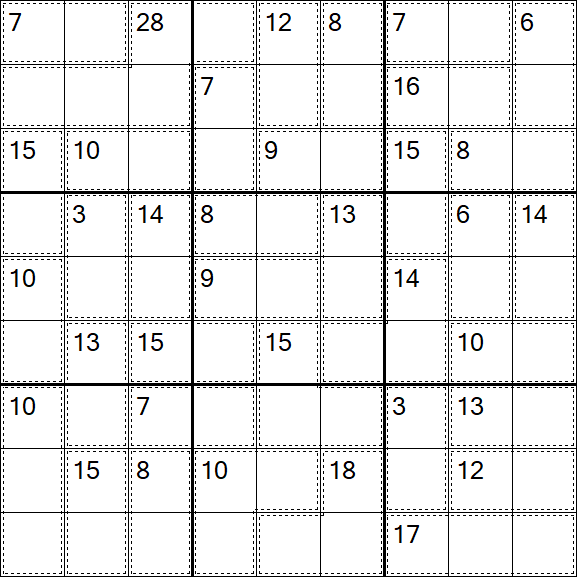 Killer Sudoku - Difícil