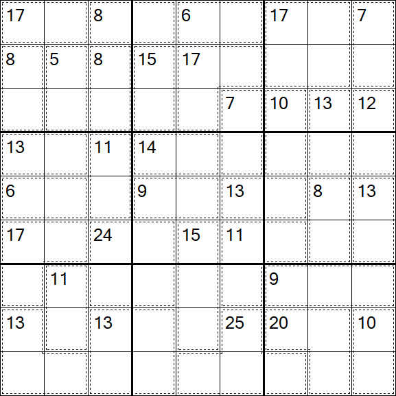 Killer Sudoku - Schwierig