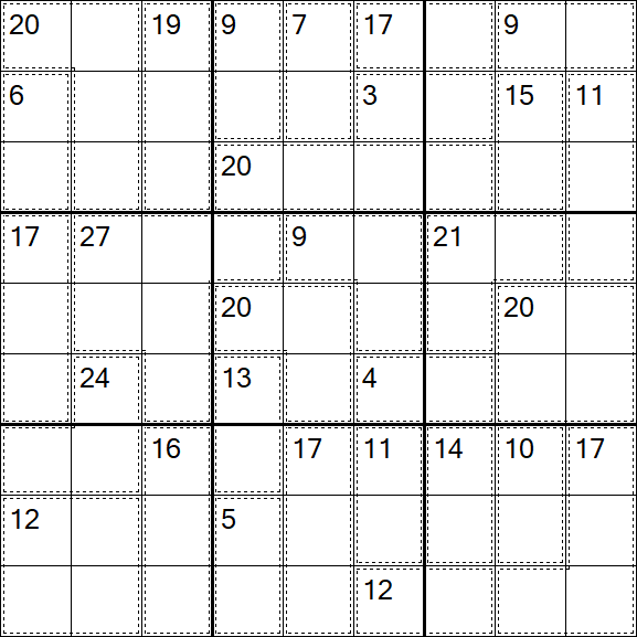 Killer Sudoku - Difficile