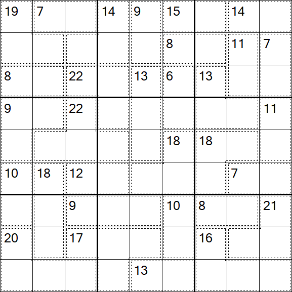 Killer Sudoku - Difficile