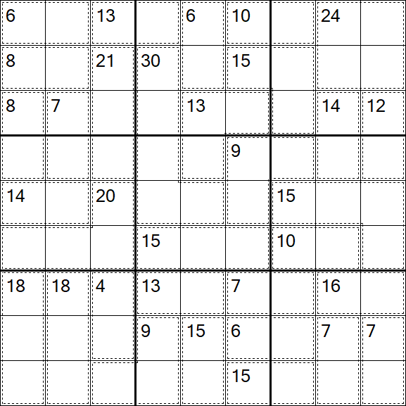 Killer Sudoku - Schwierig