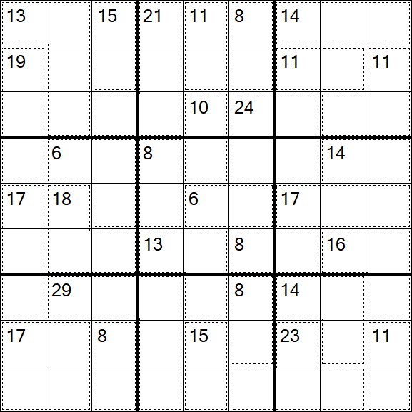 Killer Sudoku - Schwierig