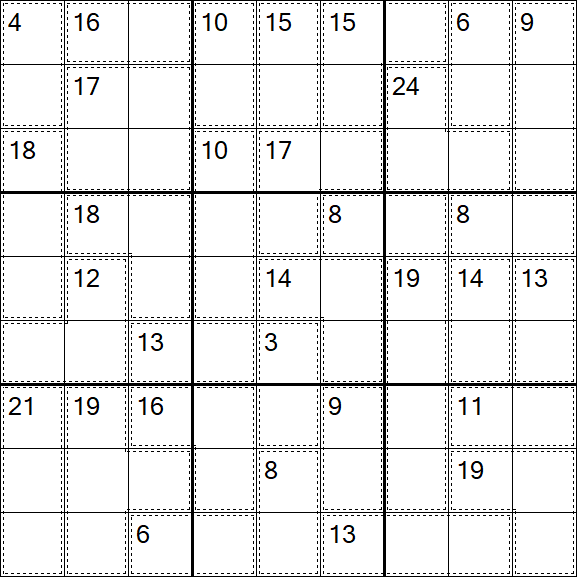 Killer Sudoku - Difícil
