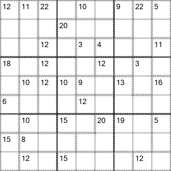 Killer Sudoku - Difícil