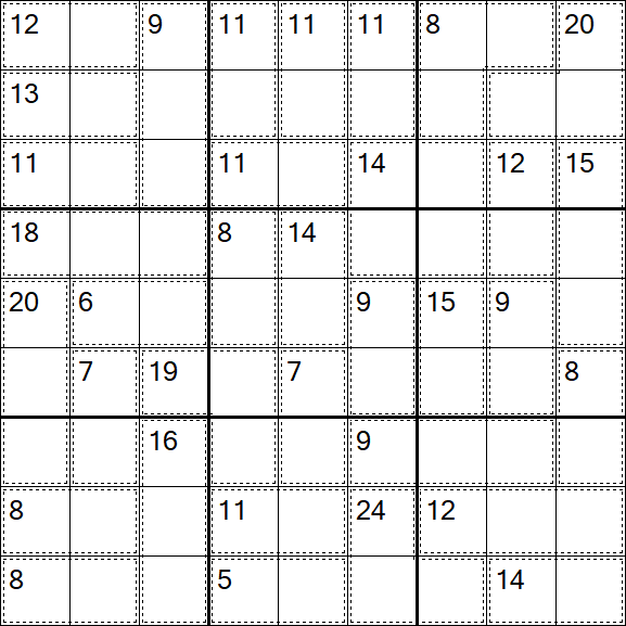 Killer Sudoku - Difícil