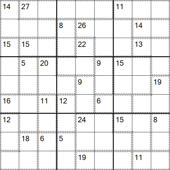 Killer Sudoku - Difícil