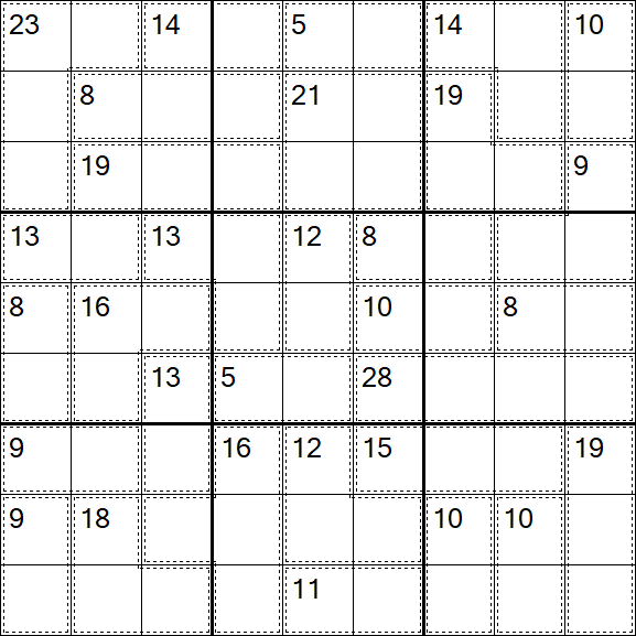 Killer Sudoku - Difícil