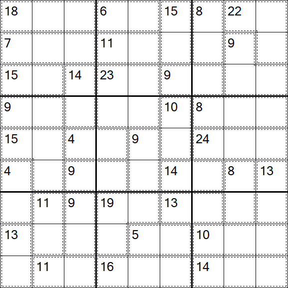 Killer Sudoku - Hard
