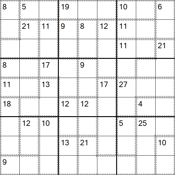 Killer Sudoku - Hard