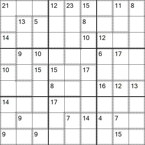 Killer Sudoku - Hard