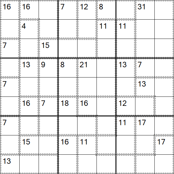 Killer Sudoku - Hard