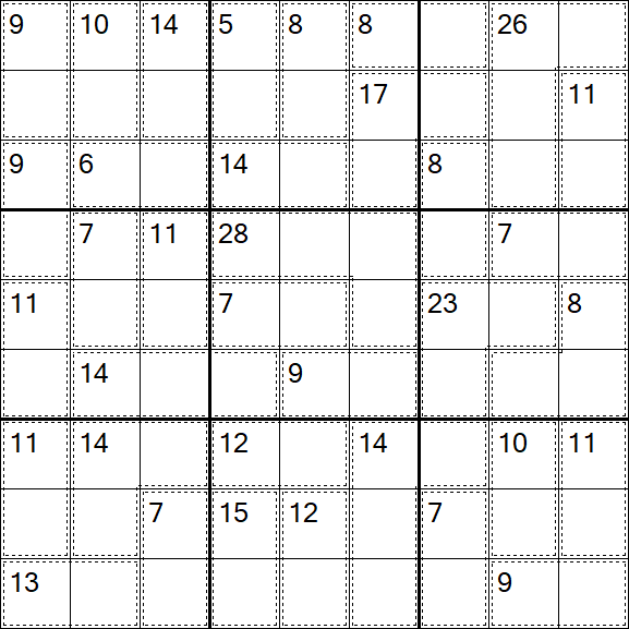 Killer Sudoku - Hard