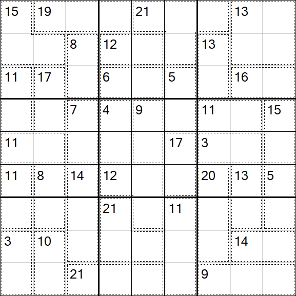 Killer Sudoku - Hard