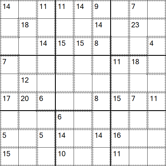Killer Sudoku - Hard