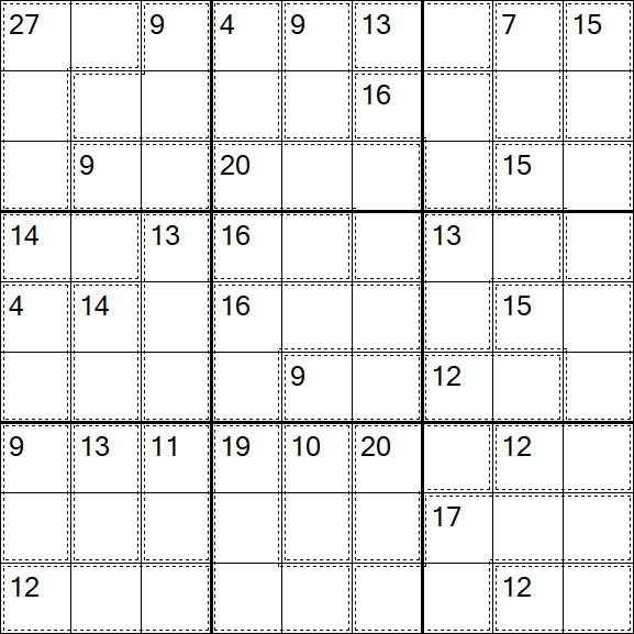 Killer Sudoku - Hard