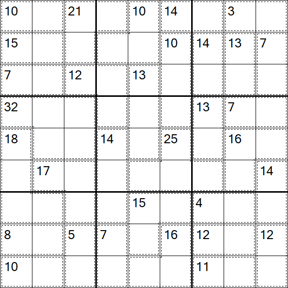 Killer Sudoku - Hard