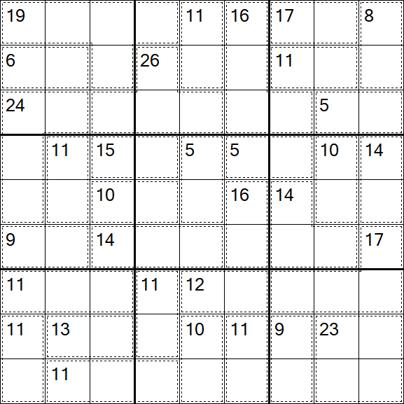Killer Sudoku - Hard