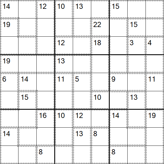 Killer Sudoku - Hard