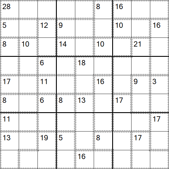 Killer Sudoku - Hard