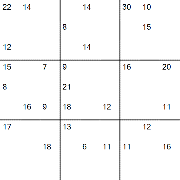 Killer Sudoku - Hard